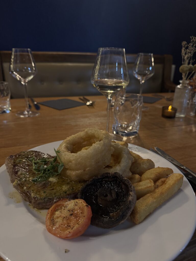 Valentine's Day dinner Cambridgeshire - steak