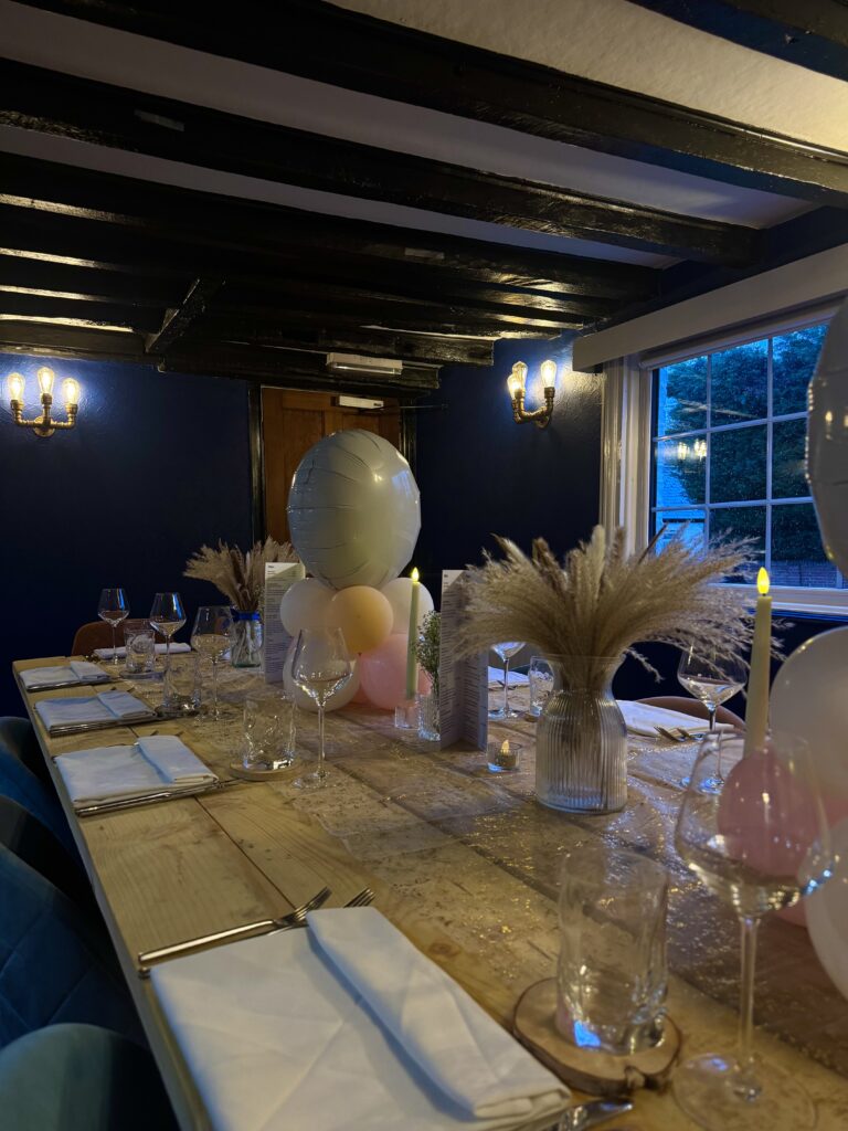 Birthday venue Cambridgeshire - private dining room